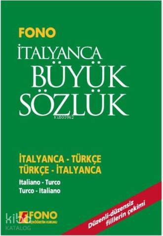 İtalyanca Büyük Sözlük (Cd'li); İtalyanca-Türkçe / Türkçe-İtalyanca