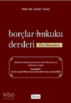 Borçlar Hukuku Dersleri (Özel Hükümler)