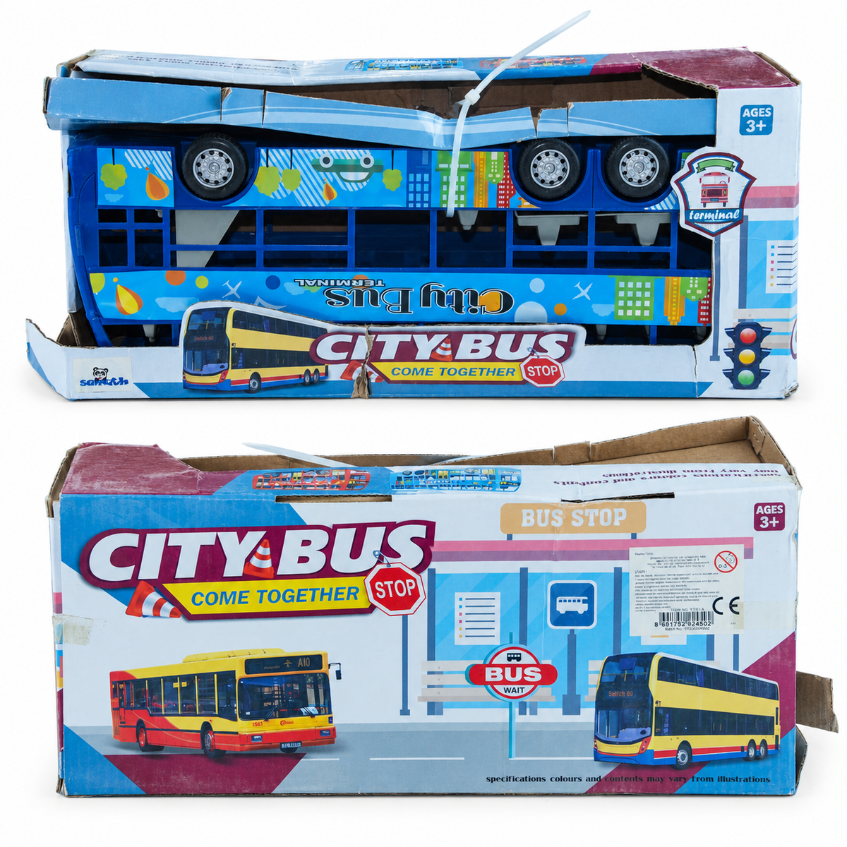 City Bus Oyuncak Şehir Otobüsü – 3+ Yaş – Kutusu Hasarlı