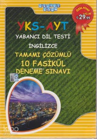 Akıllı Adam Yks-Ayt İngilizce Tamamı Çözümlü 10 Fasikül Deneme Sınavı