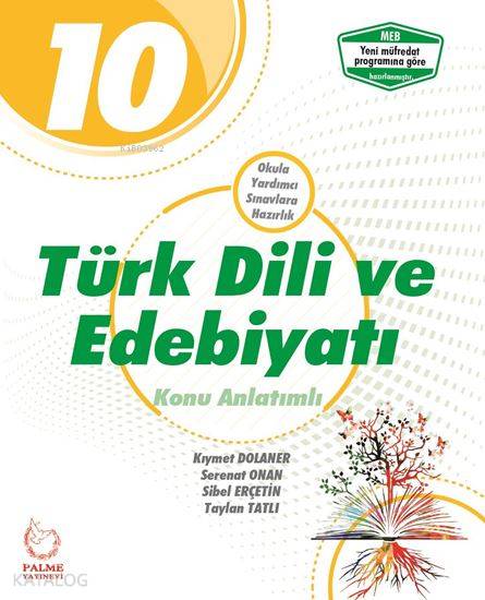 Palme Yayınları 10. Sınıf Türk Dili ve Edebiyatı Konu Anlatımlı Palme