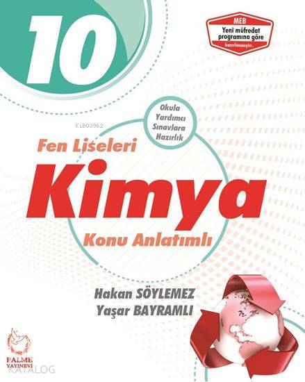 Palme Yayınları 10. Sınıf Fen Liseleri Kimya Konu Anlatımlı Palme