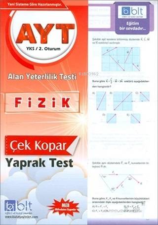 Bulut Eğitim ve Kültür Yayınları Eğitim AYT Fizik Çek Kopar Yaprak Test