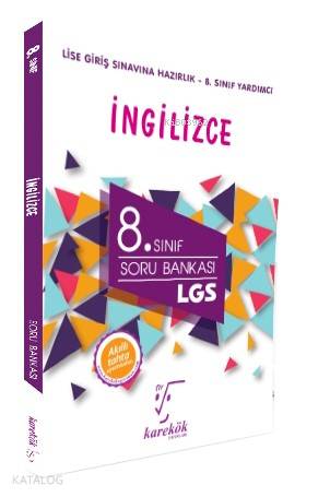 Karekök Yayınları 8. Sınıf LGS İngilizce Soru Bankası Karekök