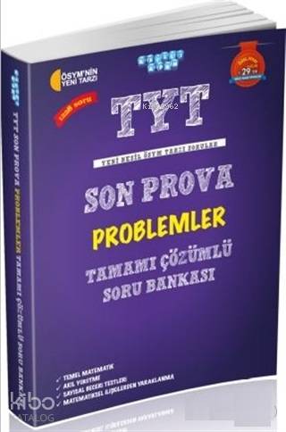 Akıllı Adam Yayınları TYT Son Prova Problemler Tamamı Çözümlü Soru Bankası