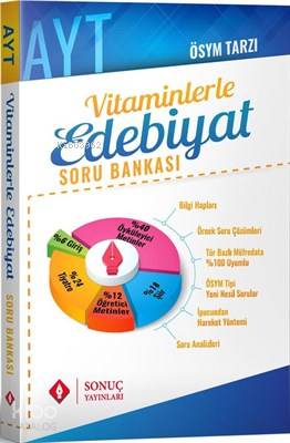 Sonuç Yayınları AYT Vitaminlerle Edebiyat Soru Bankası 2020-2021