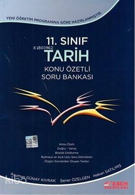 Esen Yayınları 11. Sınıf Tarih Konu Özetli Soru Bankası Yeni