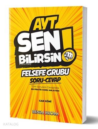 Benim Hocam Yayınları AYT Felsefe Sen Bilirsin Soru-Cevap Kitabı
