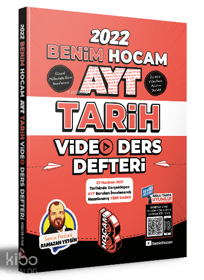 Benim Hocam Yayınları AYT 2022 Tarih Video Ders Defteri