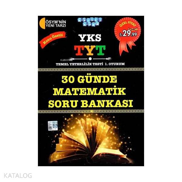 Akıllı Adam Yayınları Yks TYT 30 Günde Matematik Konu Özetli Soru Bankası Akıllı Adam Yayınları