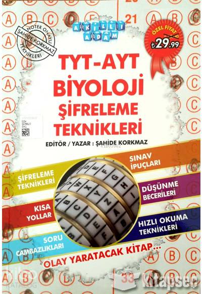 Akıllı Adam Tyt-Ayt Biyoloji Şifreleme Teknikleri-Yeni - Şahide Korkmaz