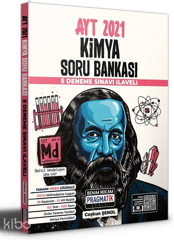Benim Hocam Yayınları 2021 AYT Kimya Soru Bankası 5 Deneme Sınavı İlaveli Pragmatik Serisi