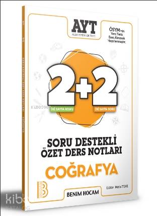 Benim Hocam Yayınları AYT Coğrafya 2 + 2 Soru Destekli Özet Ders Notları - Melis Teke