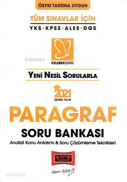 Tüm Sınavlar İçin 2021 Kelebek Serisi Paragraf Soru Bankası