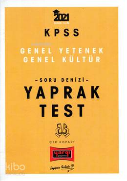 KPSS 2021 Genel Yetenek-Genel Kültür Yaprak Test