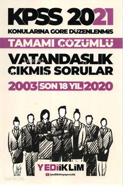 KPSS 2021 Vatandaşlık Son 18 Yıl Çıkmış Sorular