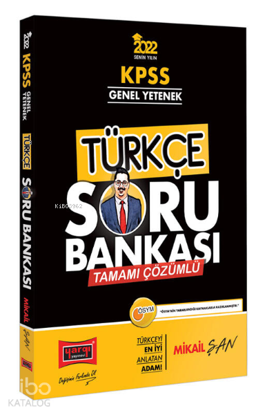Yargı Yayınevi KPSS 2022 Genel Yetenek Tamamı Çözümlü Türkçe Soru Bankası