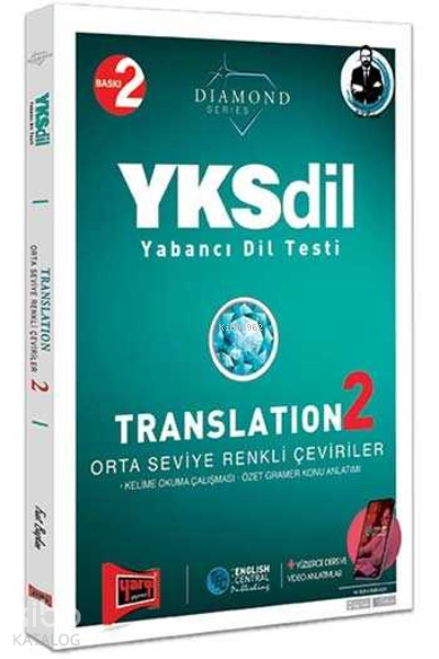 Yargı Yayınevi YKSDİL Yabancı Dil Testi Translation 2 Orta Seviye Renkli Çeviriler