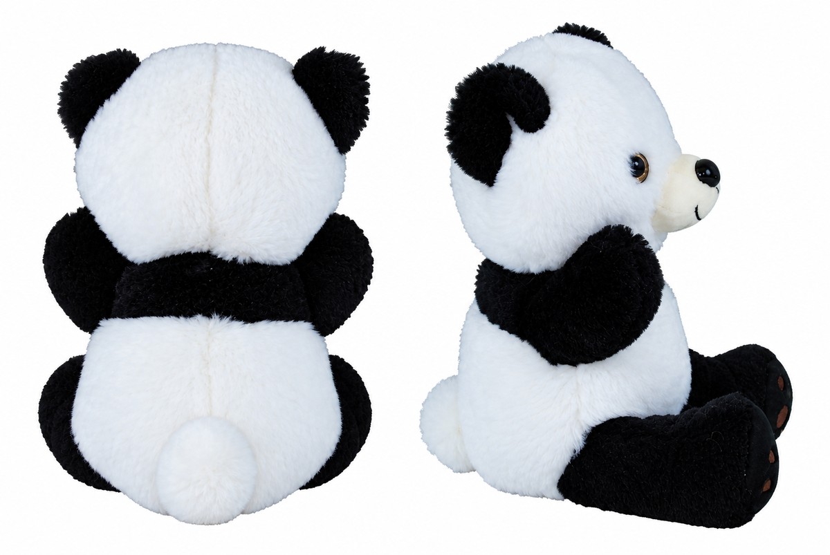 Peluş Panda Oyuncak Siyah Beyaz Sevimli Yumuşak Panda Ayıcık Hediye