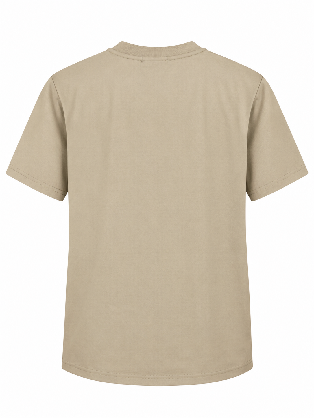 Erkek Oversize Baskılı Tişört – Bej
