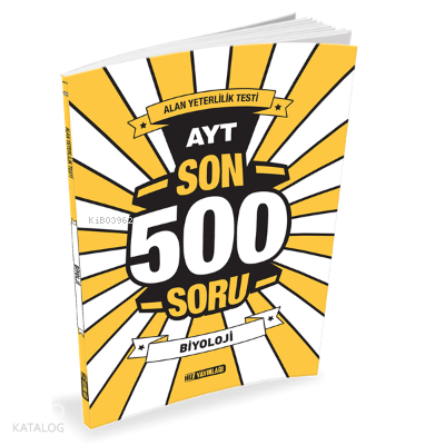 Hız Yayınları AYT Biyoloji Son 500 Soru