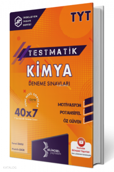 Testmatik Kimya Deneme Sınavları Bilinçsel Yayınları