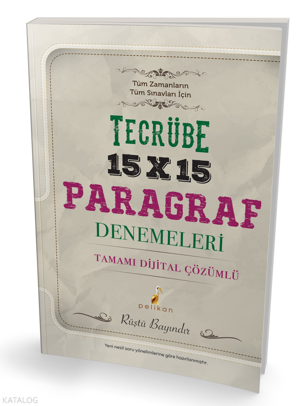 Pelikan Yayınları Tecrübe 15x15 Çözümlü Paragraf Denemeleri