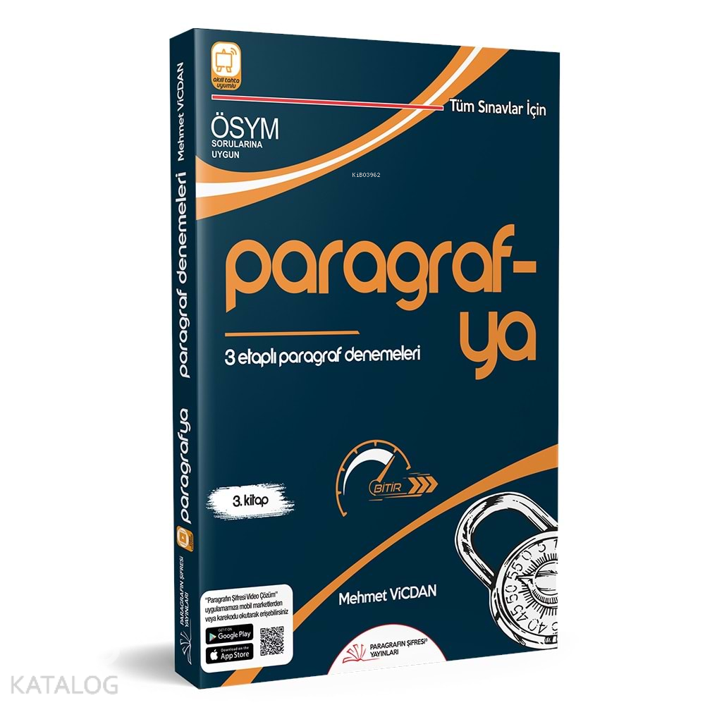 Paragrafın Şifresi Yayınları Paragrafya 3 Etaplı Paragraf Denemeleri Üniversite Hazırlık 2020