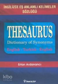 Thesaurus-İngilizce Eş Anlamlı Kelimeler Sözlüğü
