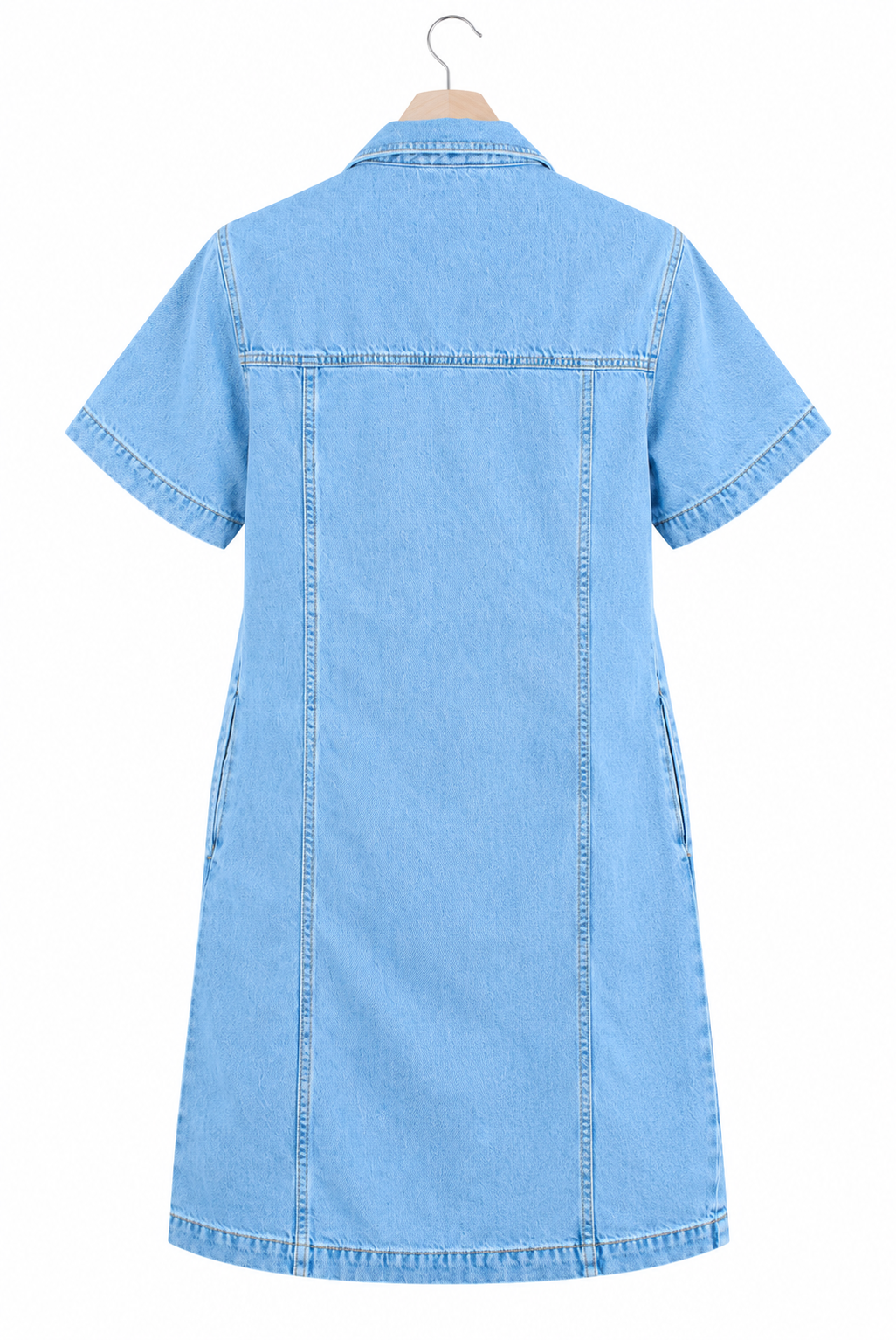 UltraSoft Denim Mini Gömlek Elbise