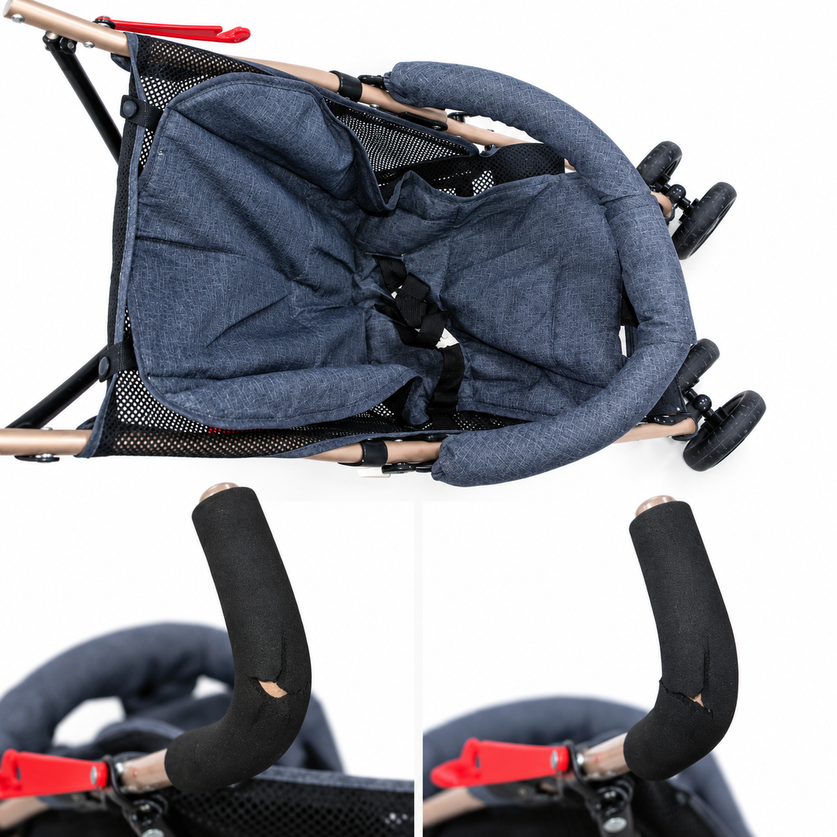 2.El Katlanabilir Hafif Baston Bebek Arabası