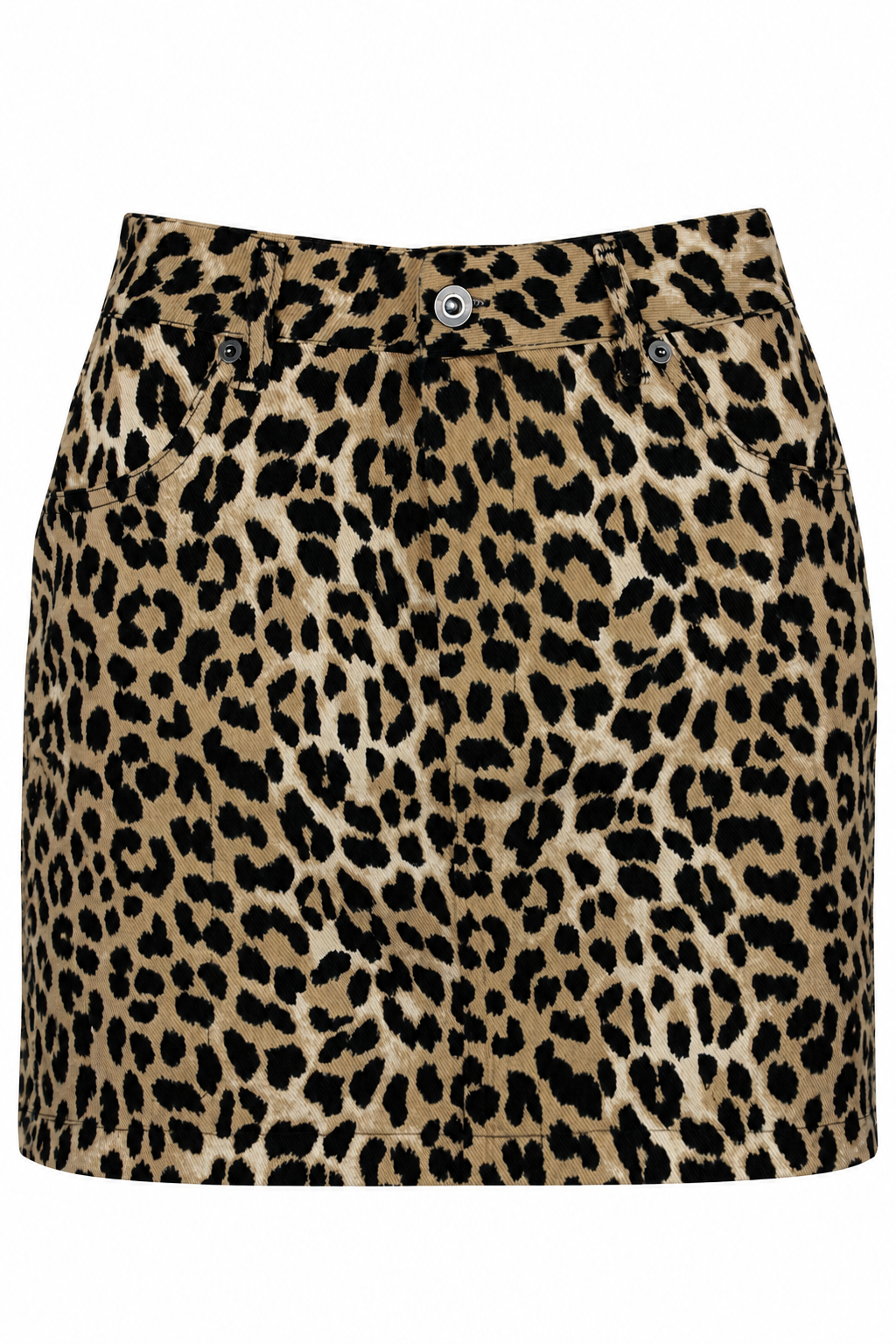 Leopar Desenli Mini Etek
