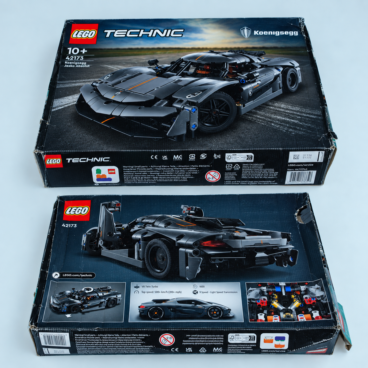 LEGO Technic Koenigsegg Jesko Absolut 42173 – 10+ – Kutusu Hasarlı SIFIR ÜRÜN