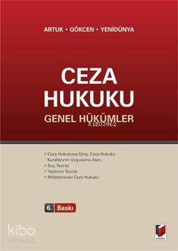 Ceza Hukuku; Genel Hükümler