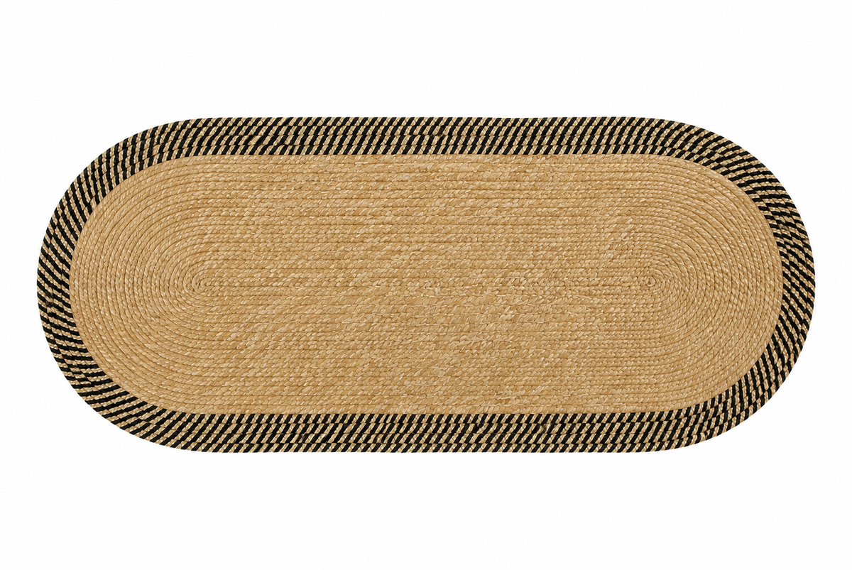 Masa Runner - Naturel / Siyah 35x100