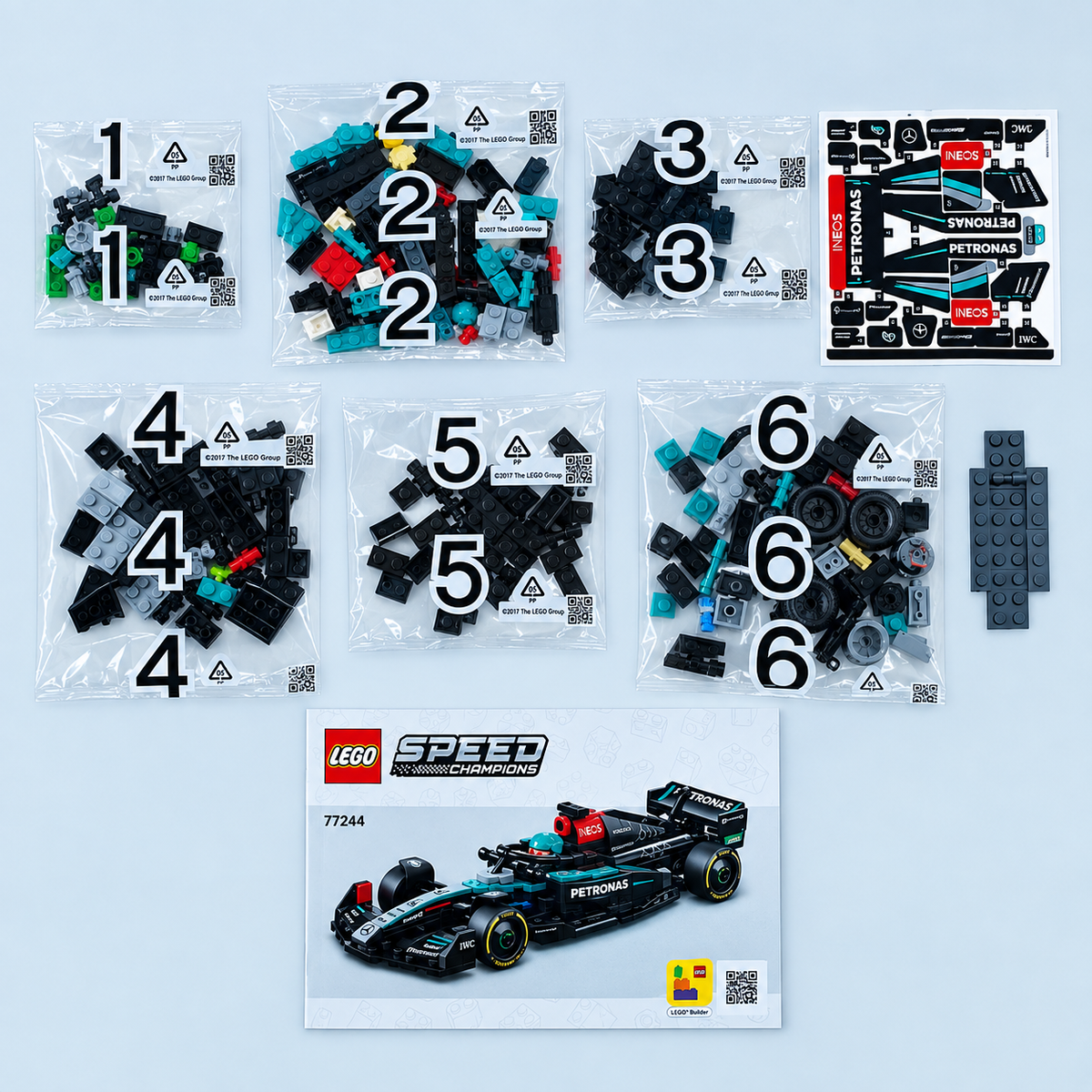 LEGO Speed Champions Mercedes-AMG PETRONAS F1 W15 E  77244 – 267 Parça – Kutusu Hasarlı SIFIR ÜRÜN