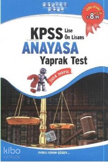Akıllı Adam Yayınları Akıllı Adam KPSS Lise - Ön Lisans Anayasa Yaprak Test