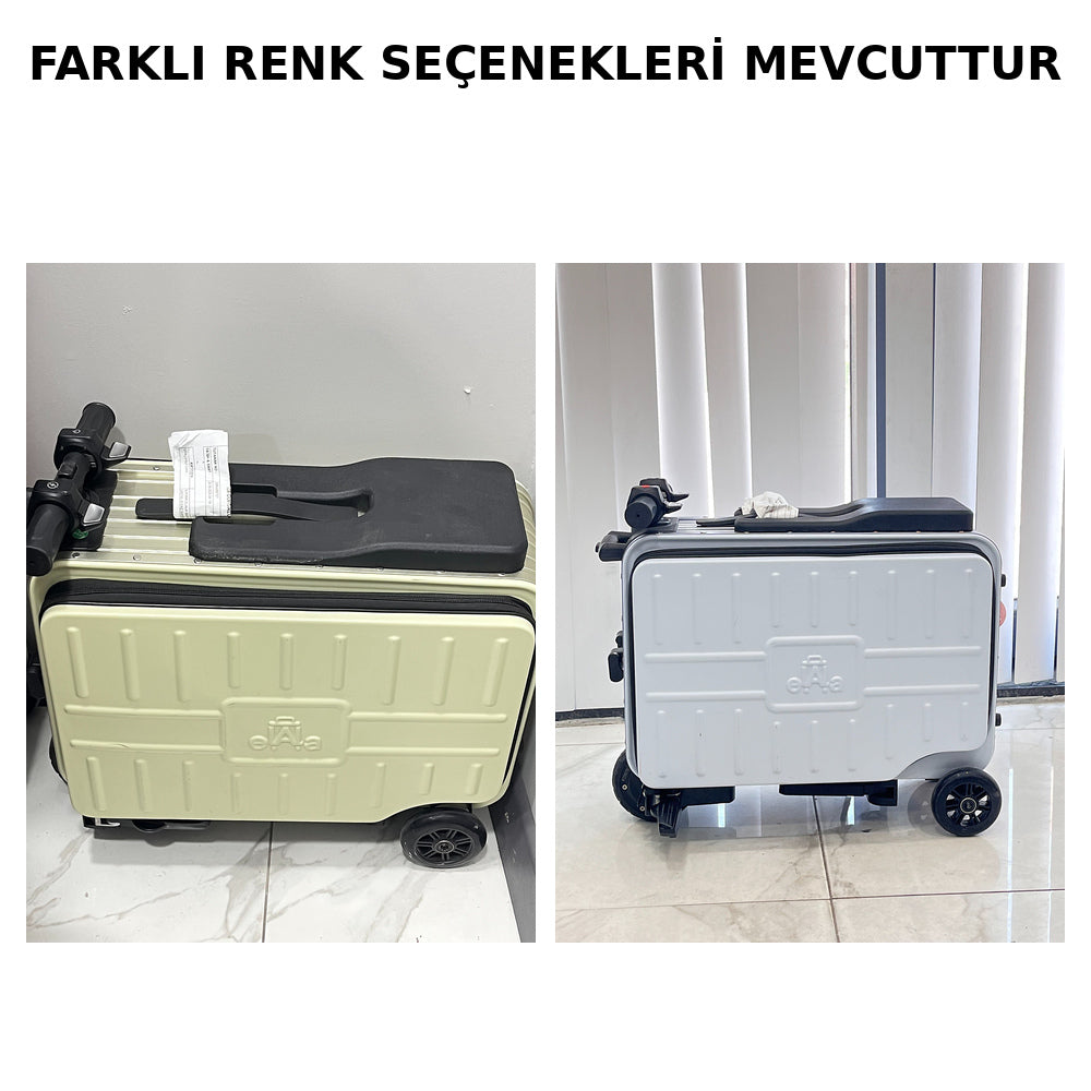 OUTLET-ELEKTRİKLİ BİNEBİLİR VALİZ – VALİZ VE SCOOTER BİR ARADA!