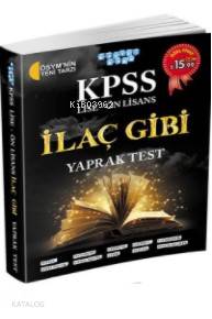 2018 KPSS Lise Ön Lisans İlaç Gibi Yaprak Test