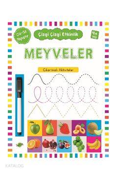 Çizgi Çizgi Etkinlik Meyveler 4 Yaş Üstü