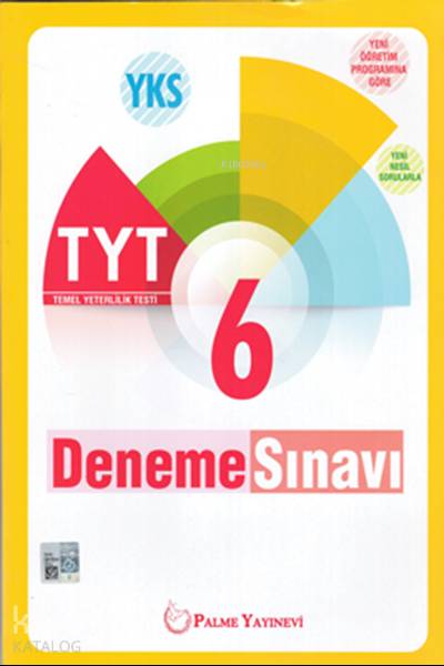 Palme Yayınları TYT 6 Deneme Sınavı Palme