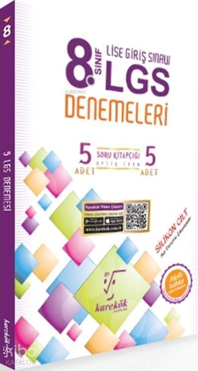 Karekök Yayınları 8. Sınıf LGS 5 li Denemeleri Karekök