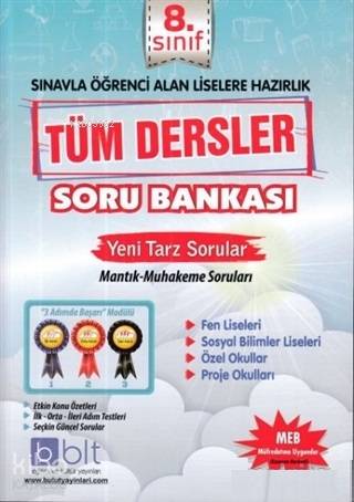 Bulut Eğitim ve Kültür Yayınları Eğitim 8. Sınıf Tüm Dersler Soru Bankası