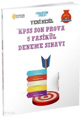 Yeni Nesil KPSS Son Prova 5 Fasikül Deneme Sınavı