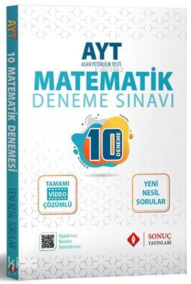 Sonuç Yayınları  AYT Matematik 10 Deneme