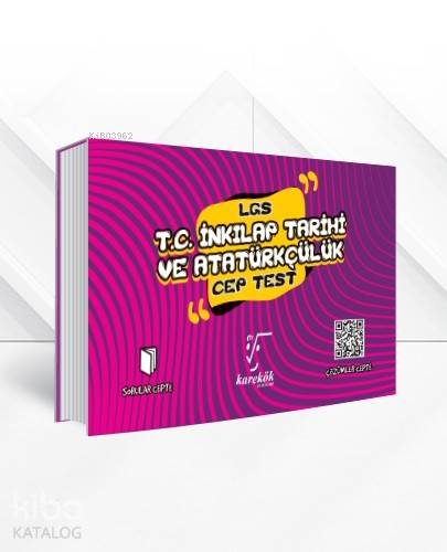 Karekök Yayınları 8. Sınıf LGS T.C. İnkılap Tarihi ve Atatürkçülük Cep Test Karekök