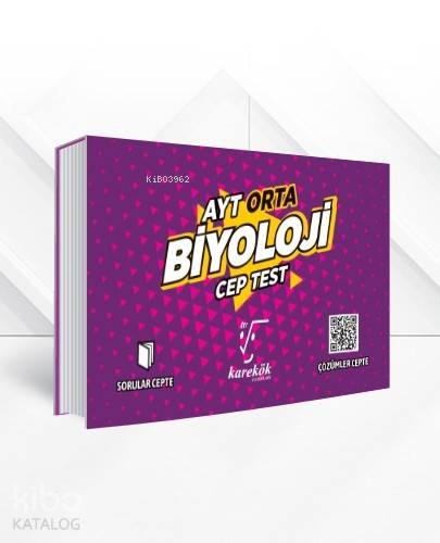 Karekök Yayıncılık AYT Cep Test Biyoloji Orta