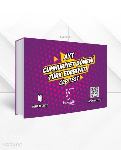 Karekök Yayıncılık AYT Cep Test Cumhuriyet Dön.Edebiyatı