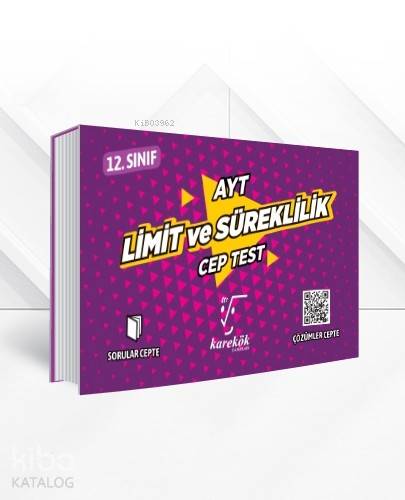 Karekök Yayıncılık AYT Cep Test Limit ve Süreklilik