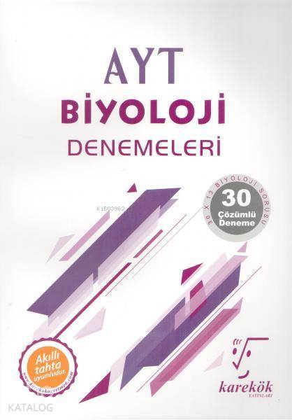 Karekök Yayınları AYT Biyoloji Denemeleri Karekök